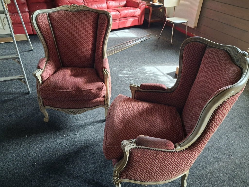koppel fauteuils, Ophalen, Gebruikt, Stof