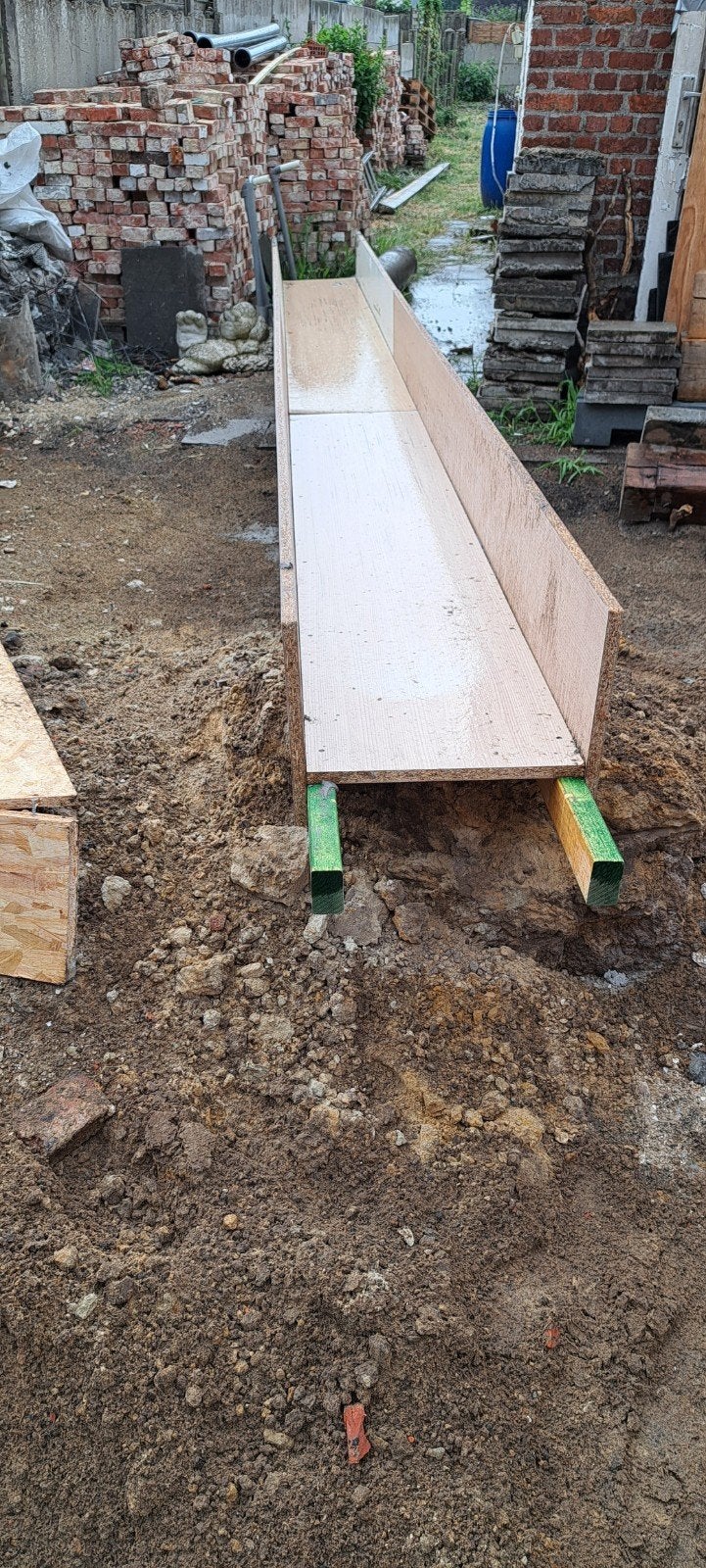 schuif voor beton, Ophalen
