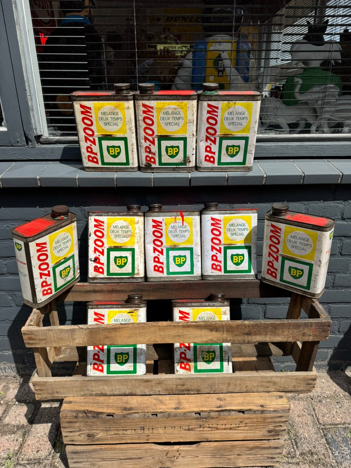 BP Zoom collectie olie blikken, Ophalen of Verzenden, Gebruikt, Overige, Overige merken
