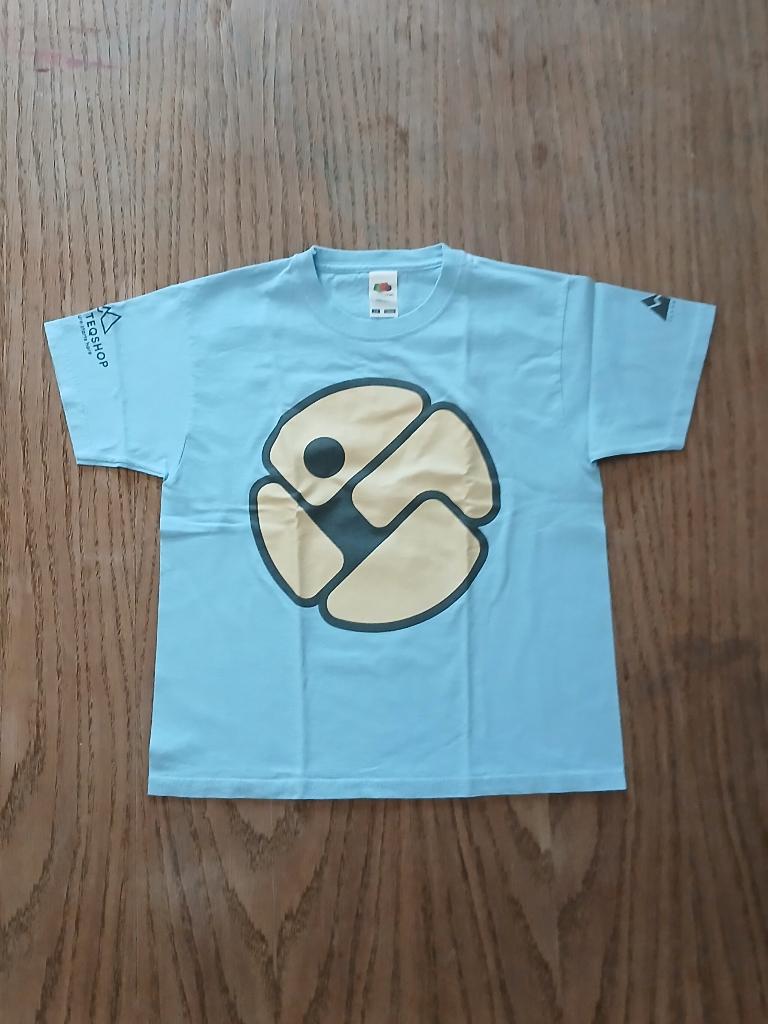 Blauw Bleau Climbing Team T-shirt - Maat 116, Fruit Of The Loom, Jongen of Meisje, Ophalen of Verzenden, Zo goed als nieuw
