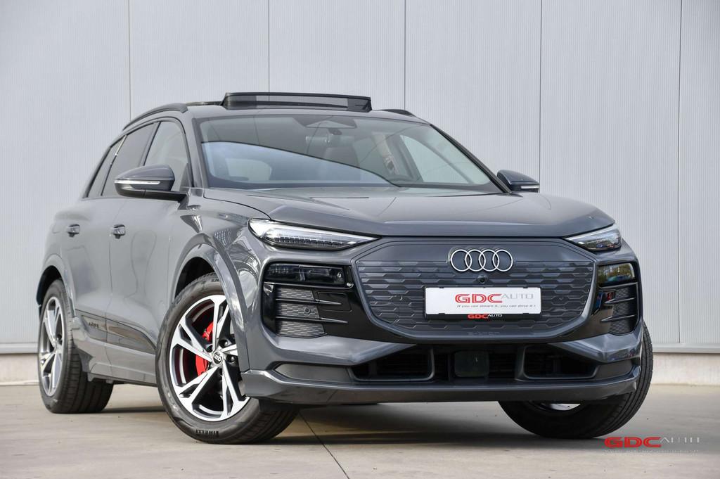 Audi Q6 e-tron Q6 e-Tron I Trekhaak I Pano I HUD I 360 cam, Auto's, Gebruikt, Zwart, Leder, 5 zetels