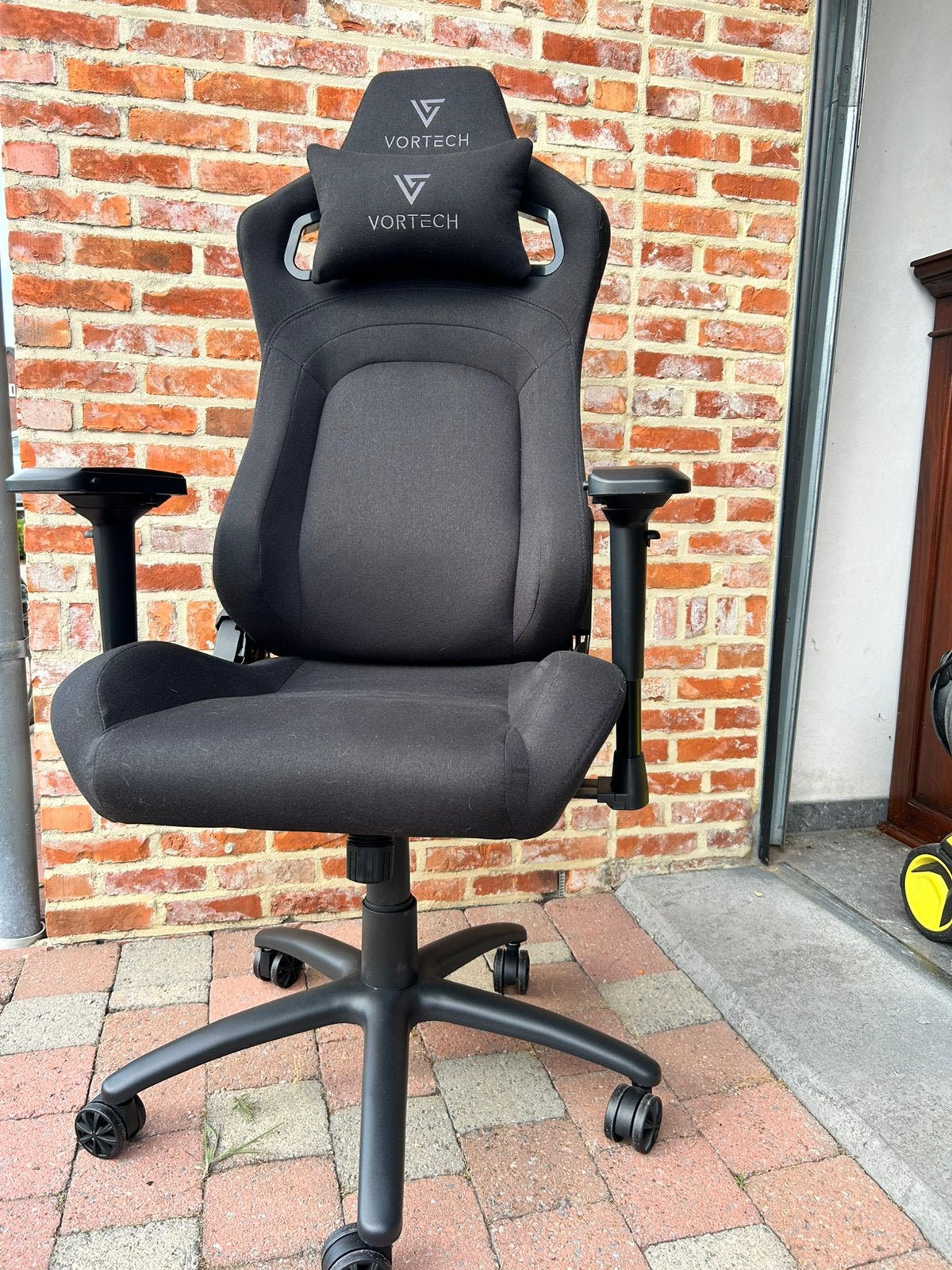 Vortech pro game stoel, Ophalen, Zwart, Nieuw, Gaming bureaustoel