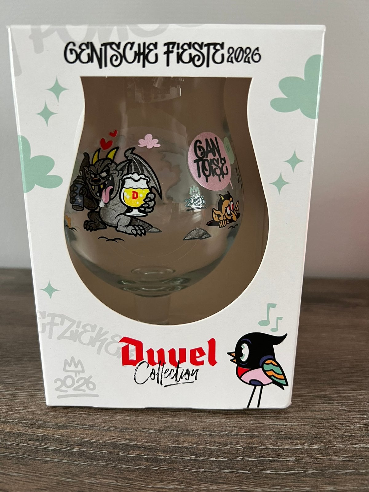 Duvel Gentse feesten glas 2026, Ophalen of Verzenden, Nieuw, Bierglas