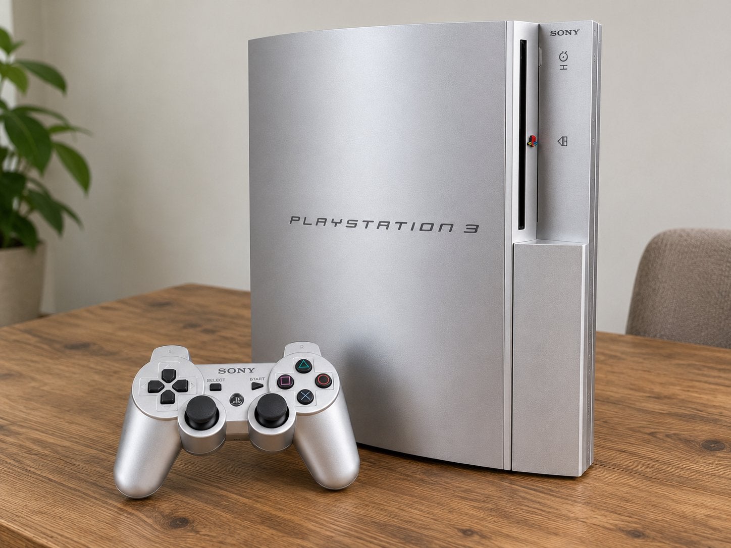 PlayStation 3 Zilver + controller – te koop, Ophalen of Verzenden, Gebruikt