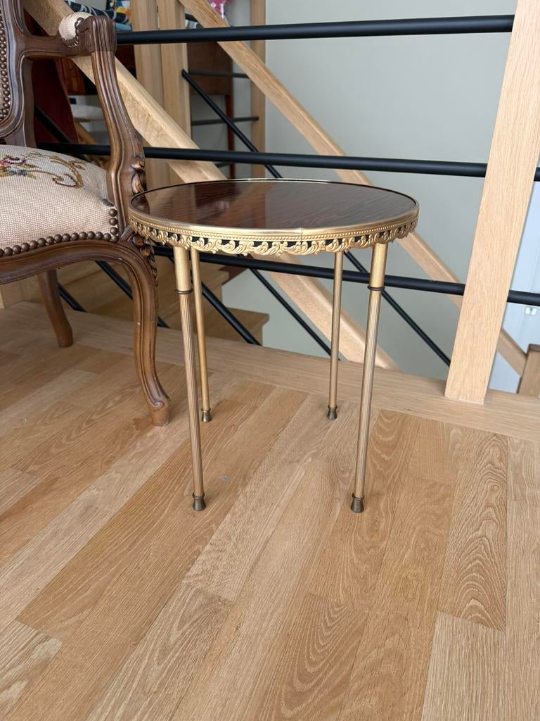 Vintage bijzettafeltje – Hollywood Regency stijl, Enlèvement