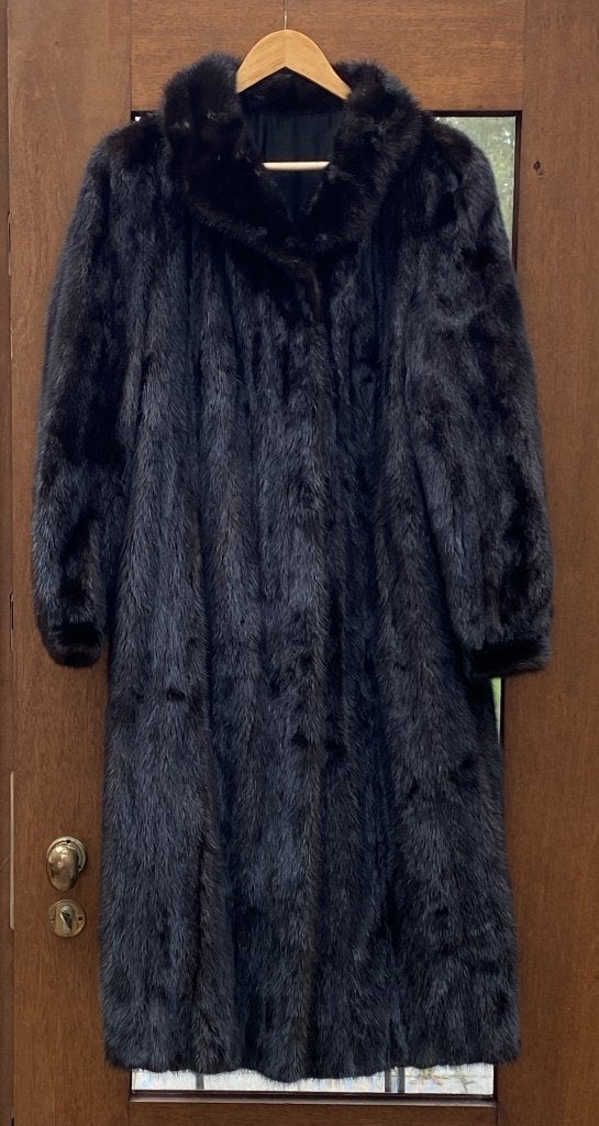 Bontmantel, Kleding | Dames, Zwart, Maat 42/44 (L), Gedragen, Ophalen