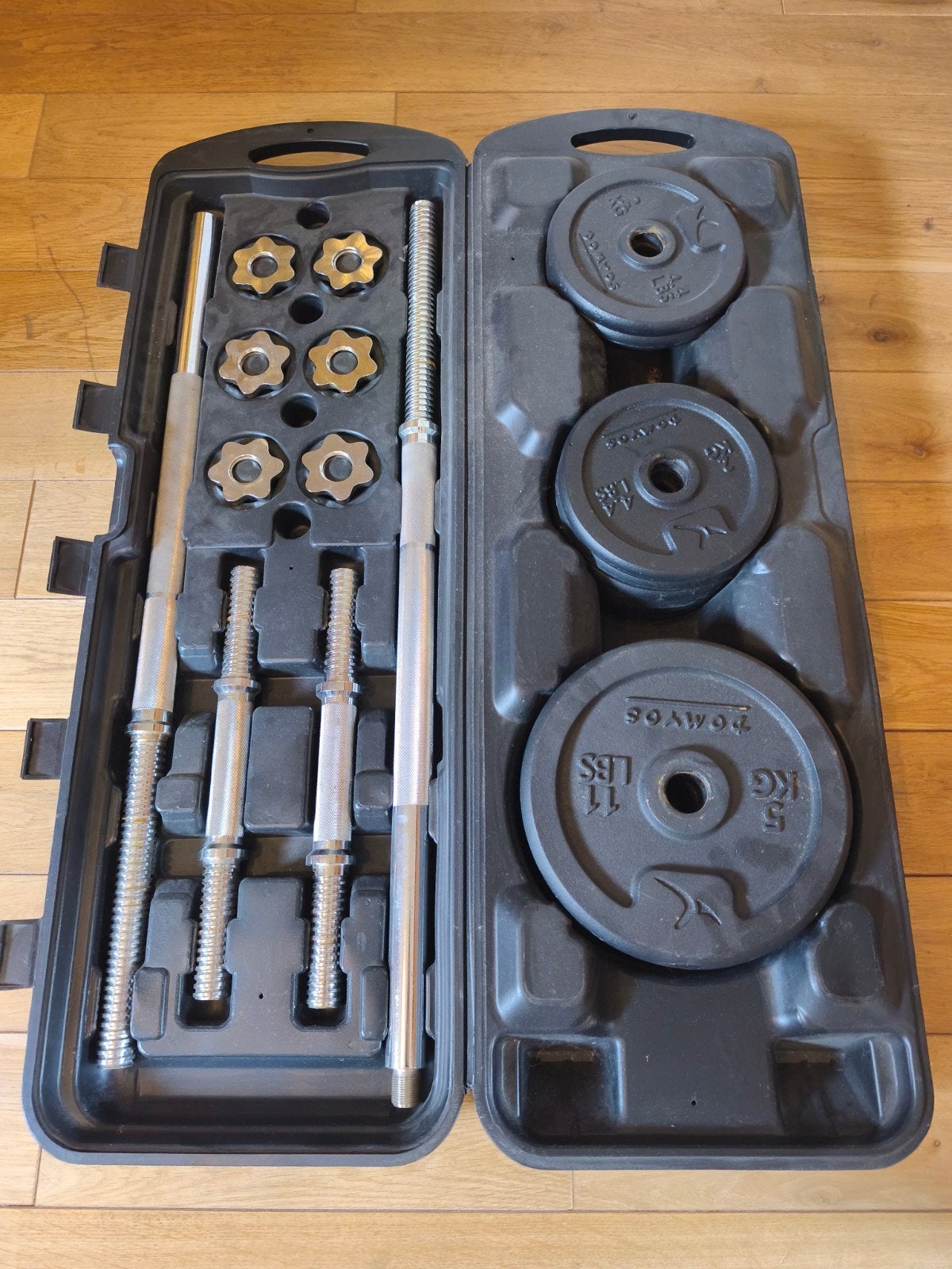 DOMYOS 50kg barbell set, Sports & Fitness, Équipement de fitness, Enlèvement