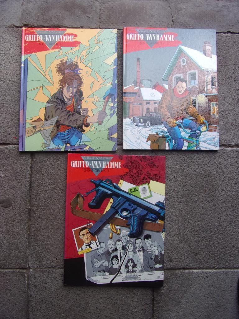 3  STRIPS : Griffo-Van Hamme  S.O.S. 1/2/3 Vrije vlucht, Boeken, Stripverhalen, Meerdere stripboeken, Ophalen of Verzenden, Zo goed als nieuw