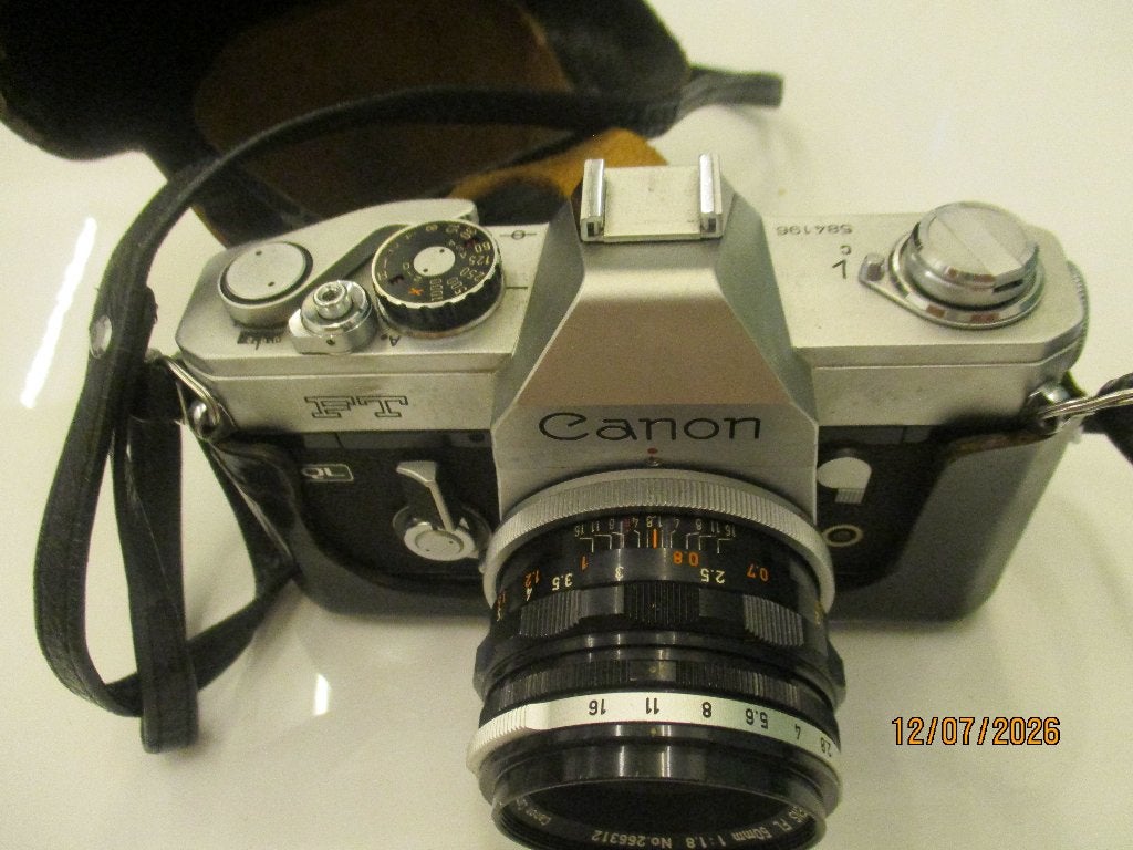 Canon FT QL 35 mm spiegelreflex camera, Verzenden, Gebruikt, Spiegelreflex, Canon