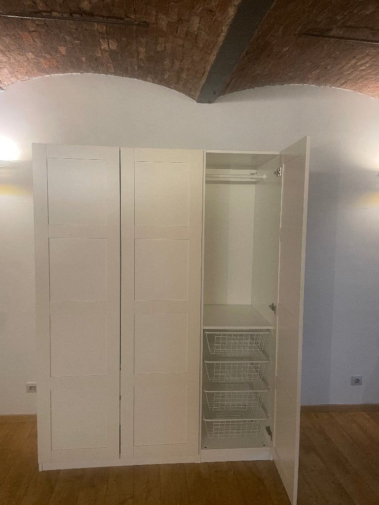 Kleerkast wit, Ophalen, 100 tot 150 cm, 150 tot 200 cm, 50 tot 75 cm
