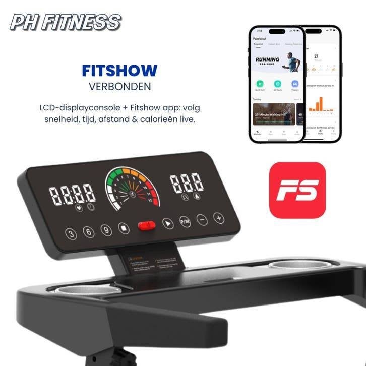 PH Fitness TH-900 Loopband - Treadmill 12 km/u, Ophalen of Verzenden, Nieuw, Benen, Overige typen