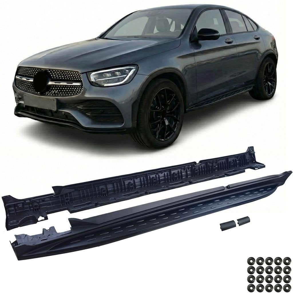 Side Steps Voor Mercedes GLC Coupe C253 Black Edition, Envoi