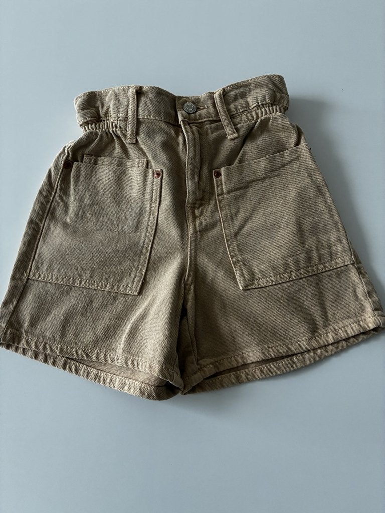 Beige jeansshort van Zara maat 134, in perfecte staat, Kinderen en Baby's, Broek, Meisje, Ophalen of Verzenden, Zo goed als nieuw