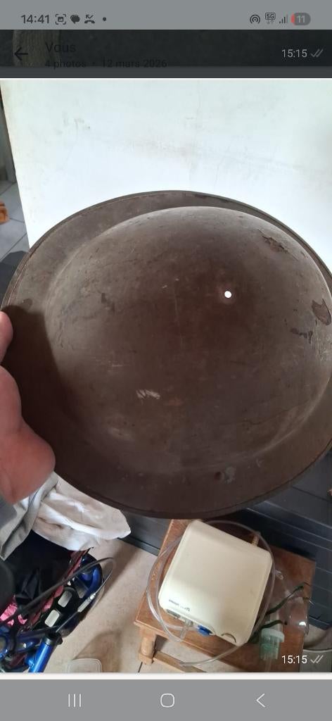 Casque anglais ww2 1943, Enlèvement, Autres, Casque ou Béret
