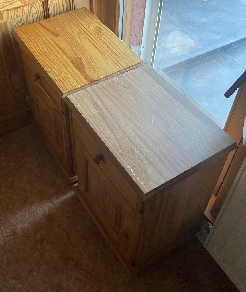 Tables de nuit, Maison & Meubles, Moins de 45 cm, Enlèvement, Utilisé, 55 à 70 cm