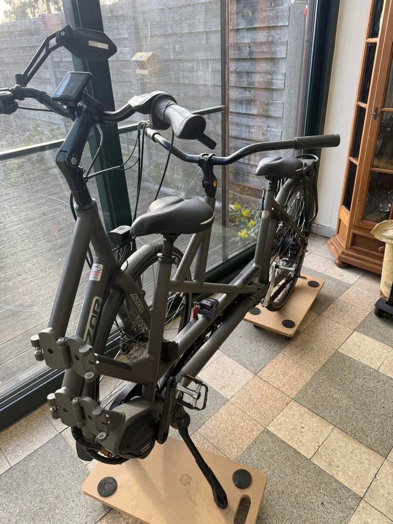 Azor tandem elektrisch vouw, Fietsen en Brommers, Ophalen, Zo goed als nieuw