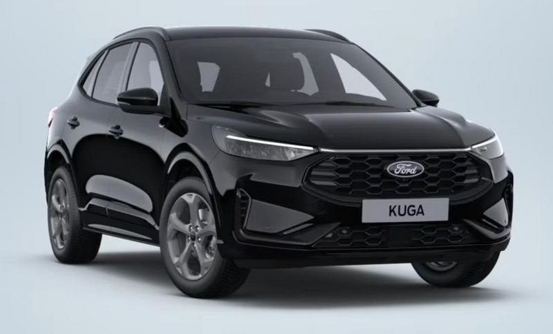 Ford Kuga, Auto's, Ford, Stof, Zwart, 4 cilinders, Zwart