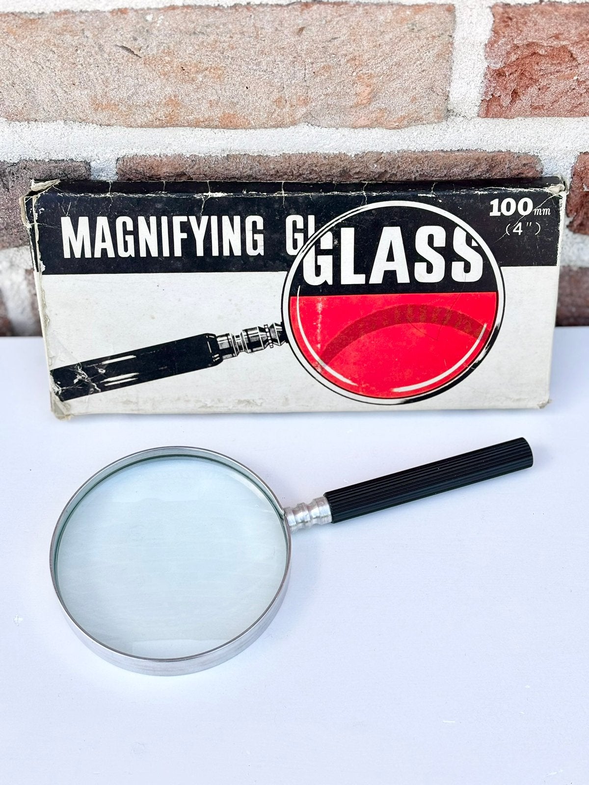 Vintage Japans vergrootglas met originele doos, Hobby en Vrije tijd, Vergrootglazen, Loepen en Loeplampen, Nieuw, Vergrootglas of Loep
