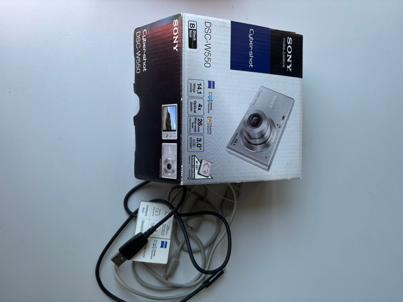 Sony Cyber-shot DSC-W350, Manuel, 4 à 7 fois, 14 mégapixels, Enlèvement