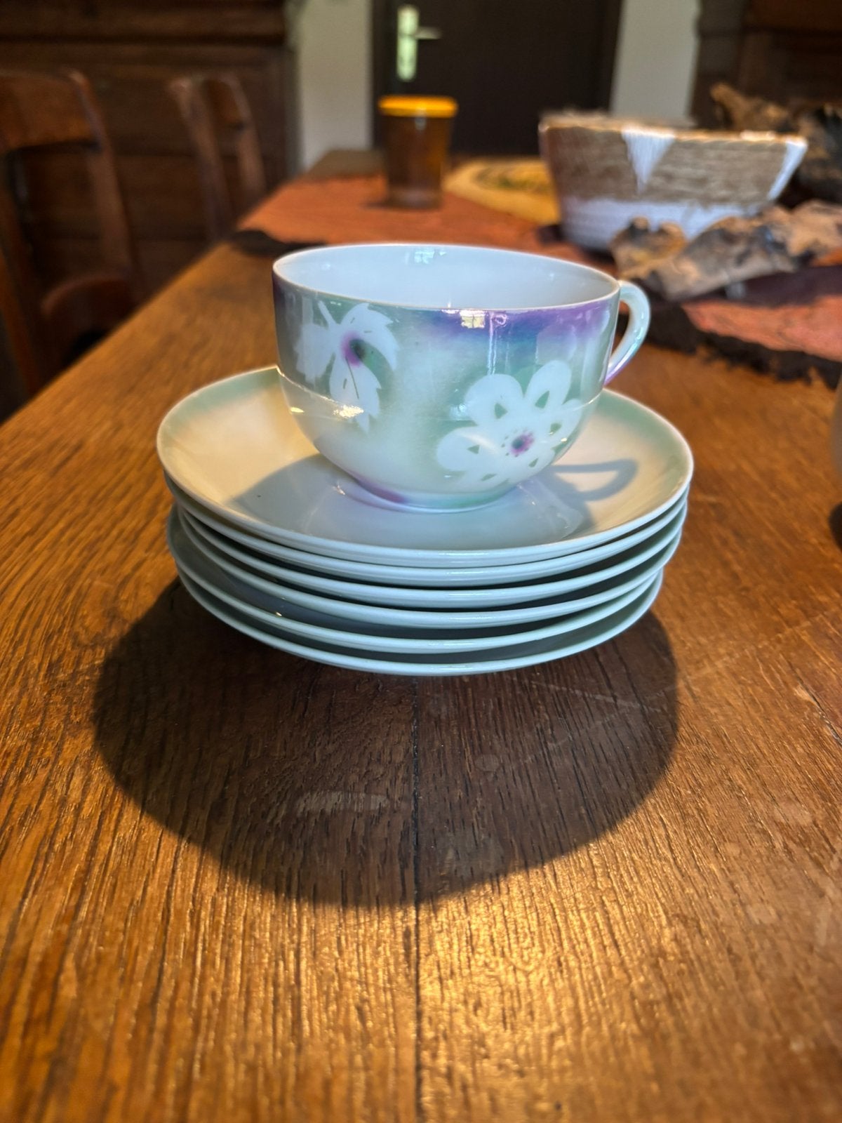Tasses déjeuner, Antiek en Kunst, Antiek | Servies compleet, Ophalen of Verzenden