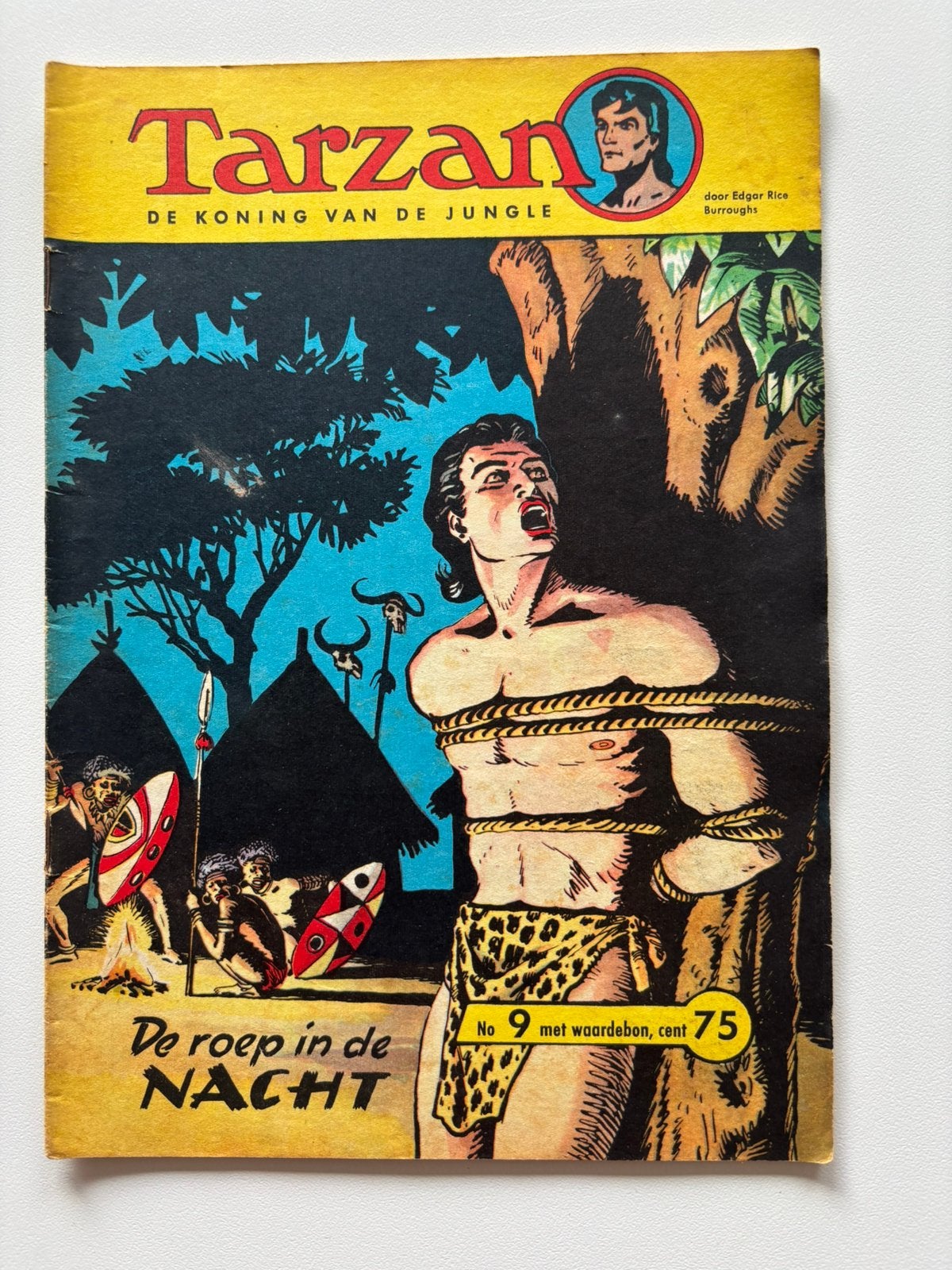 Tarzan strip nr 9 de roep in de nacht., Eén comic, Ophalen, Gelezen
