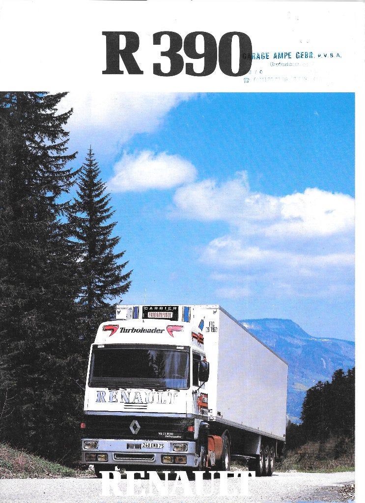 RENAULT R 390,  1985, Livres, Enlèvement ou Envoi, Comme neuf, Renault