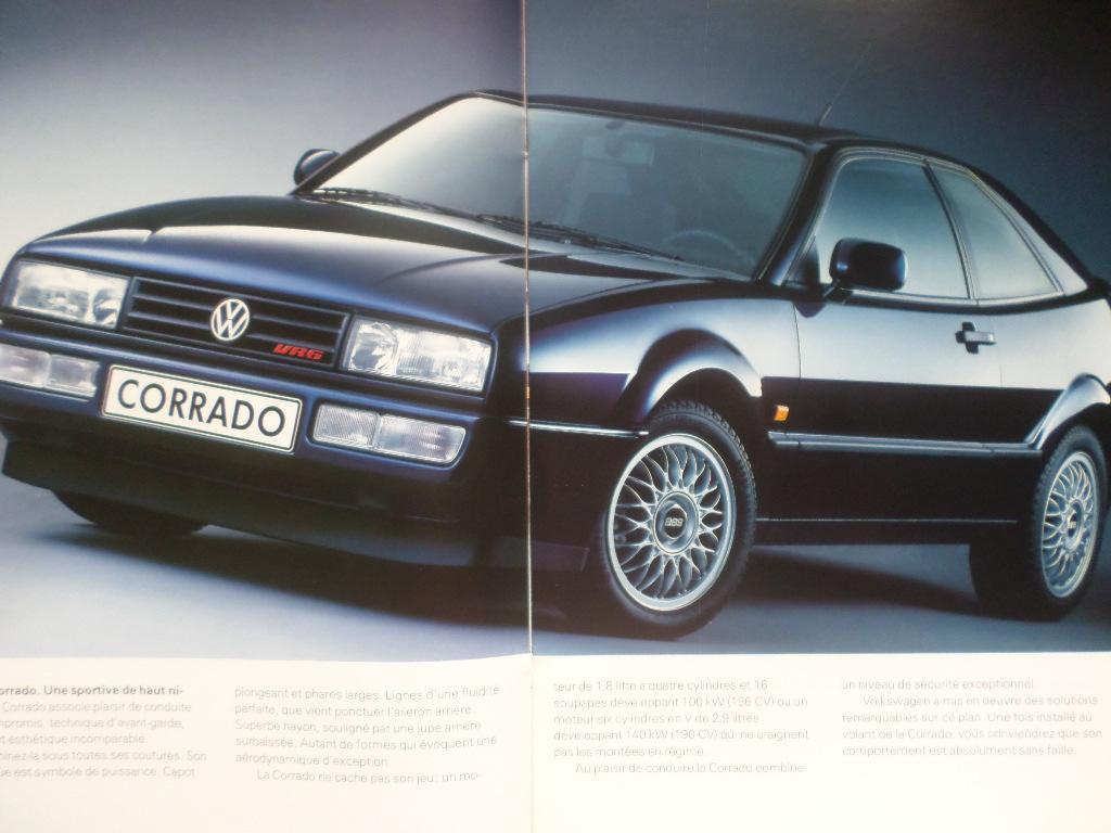 Volkswagen VW Corrado & VR6 1991 Brochure - FRANS, Ophalen of Verzenden, Volkswagen