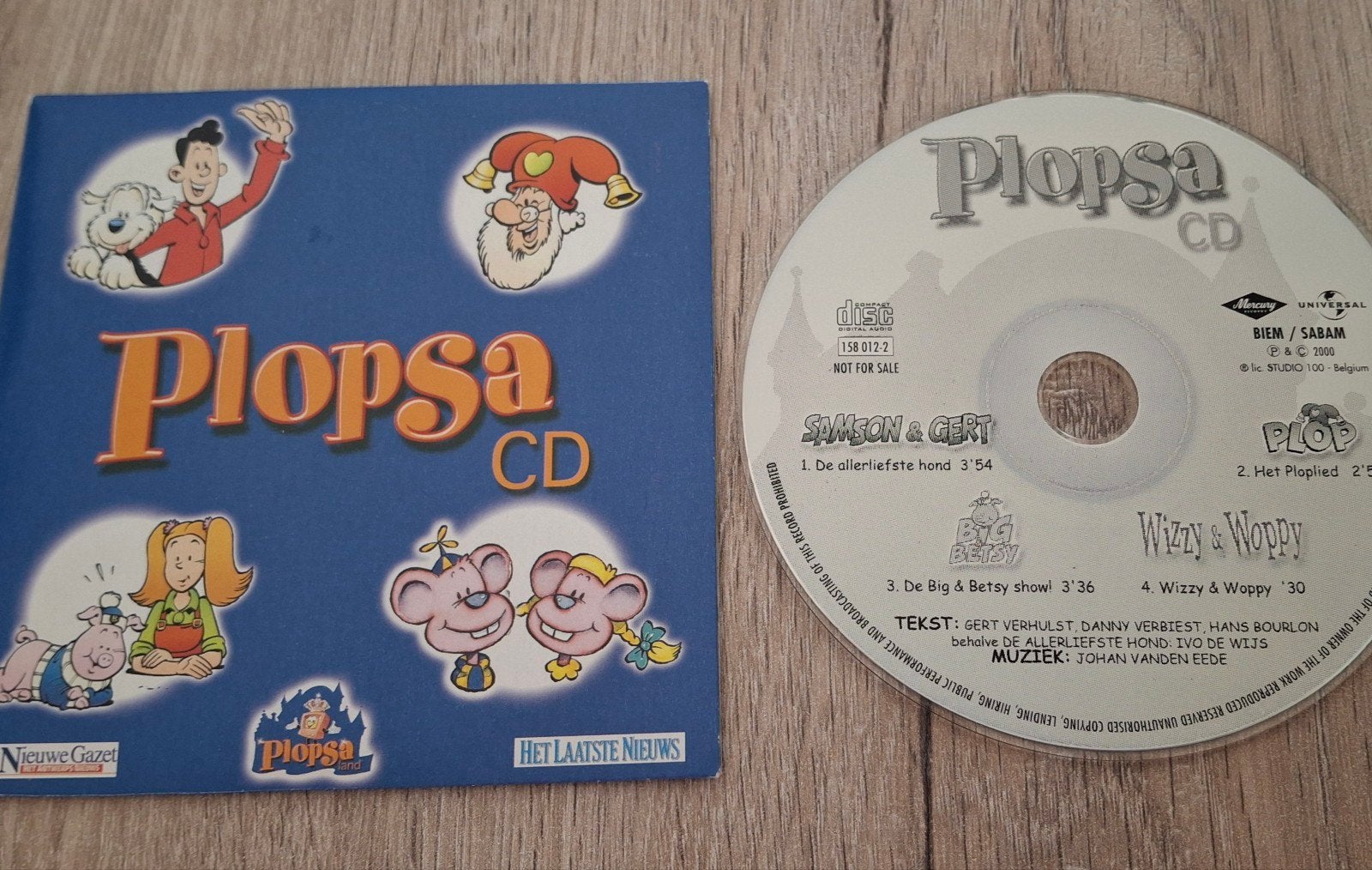 CD single studio 100 Plopsaland Samson Plop Big Wizzy Woppy, Cd's en Dvd's, Cd's | Kinderen en Jeugd, Ophalen of Verzenden, Zo goed als nieuw