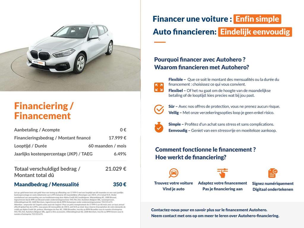 BMW 1 Serie 118 118i Sport Line (bj 2020, automaat), Auto's, 1 Reeks, Gebruikt, 5 deurs, Adaptive Cruise Control