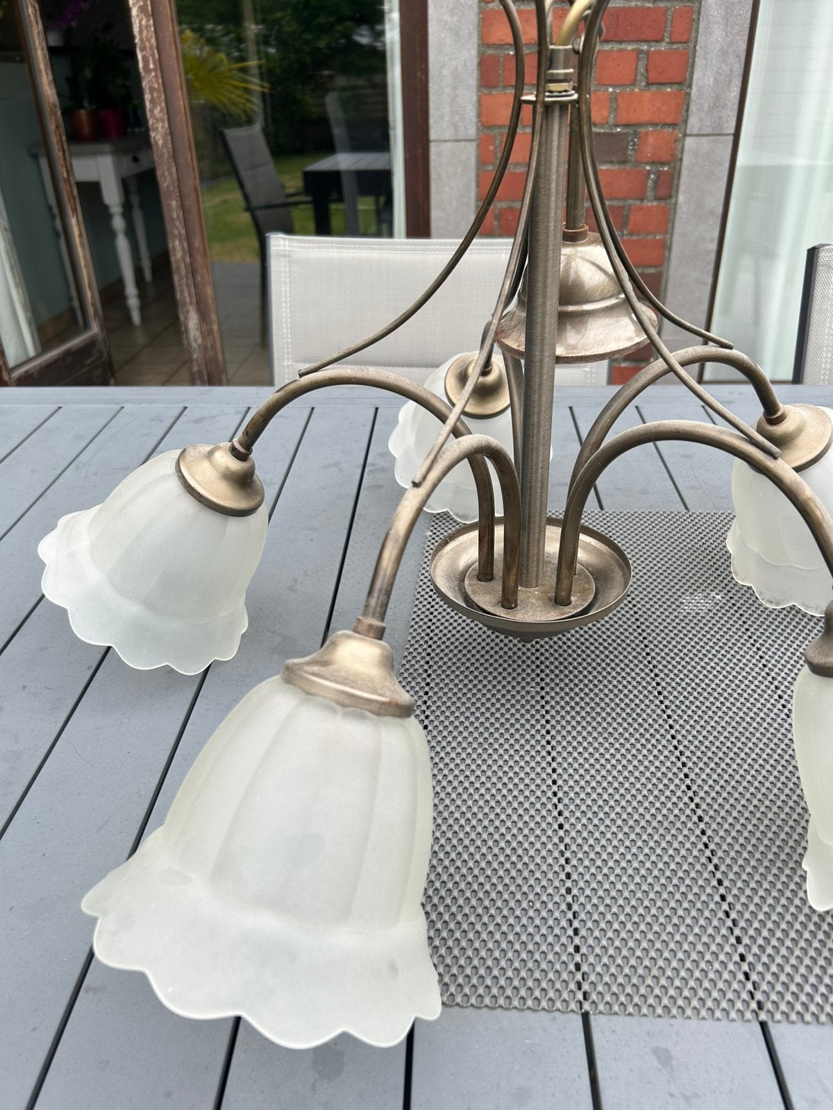 2 lustres, Ophalen, Gebruikt, Glas, Anciens