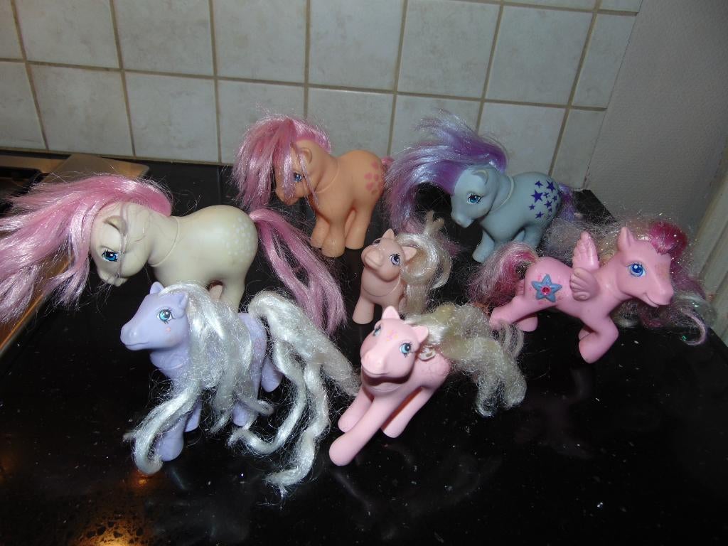 My little pony's (7 stuks), Kinderen en Baby's, Speelgoed | My Little Pony, Ophalen of Verzenden, Gebruikt