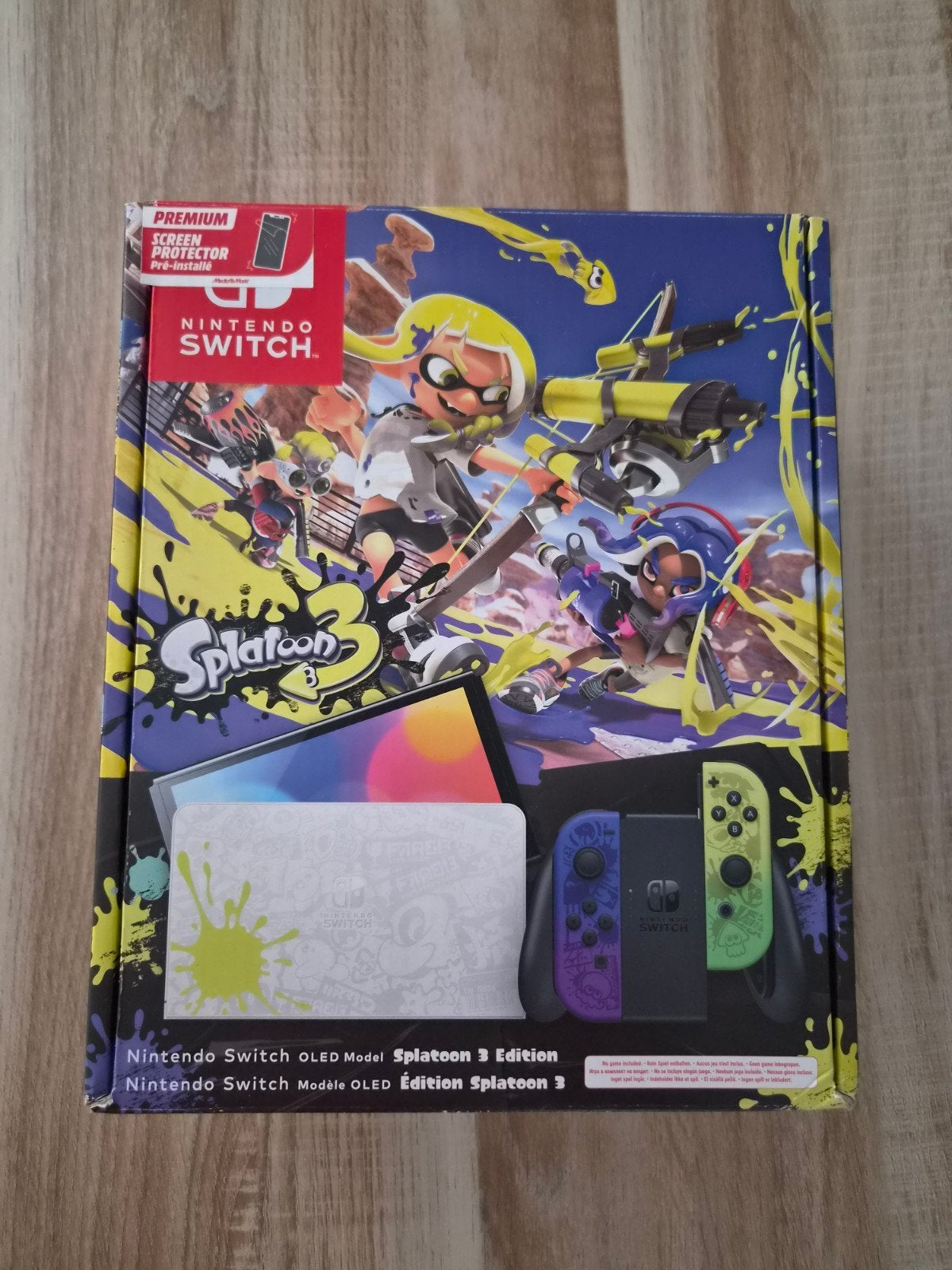 Switch Oled - Edition Splatoon 3, Enlèvement, Comme neuf, Avec 3 manettes ou plus, Switch OLED