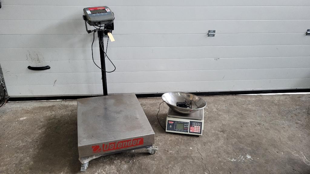 Weegschalen bankweeg Defender max 300kg en Avery max 12kg, Ophalen, Gebruikt