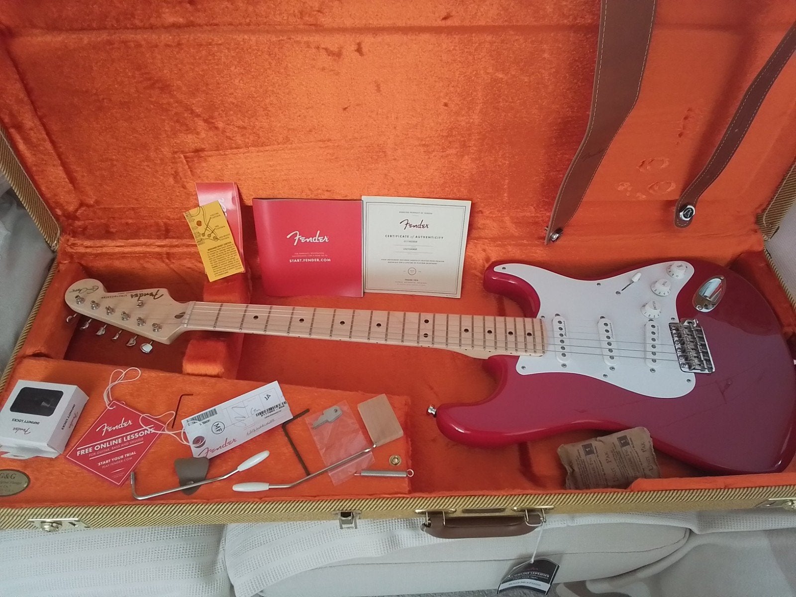 Stratocaster Eric Clapton., Musique & Instruments, Instruments à corde | Guitares | Électriques, Enlèvement, Comme neuf, Solid body