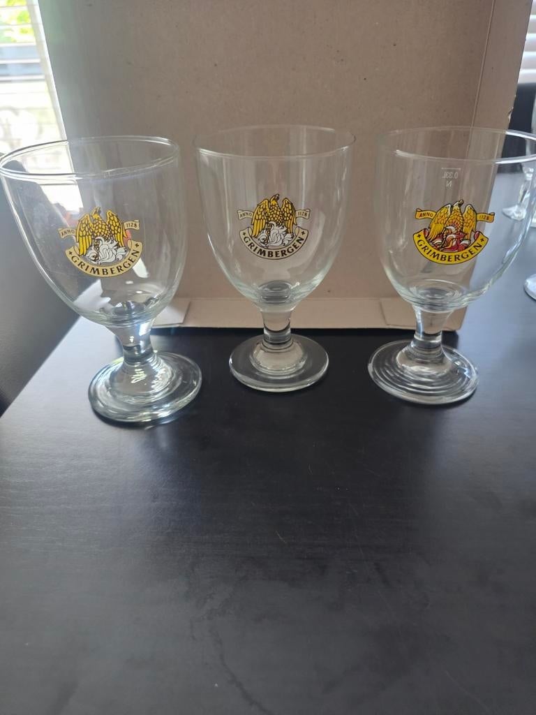 3 grimbergen glazen, Verzamelen, Ophalen