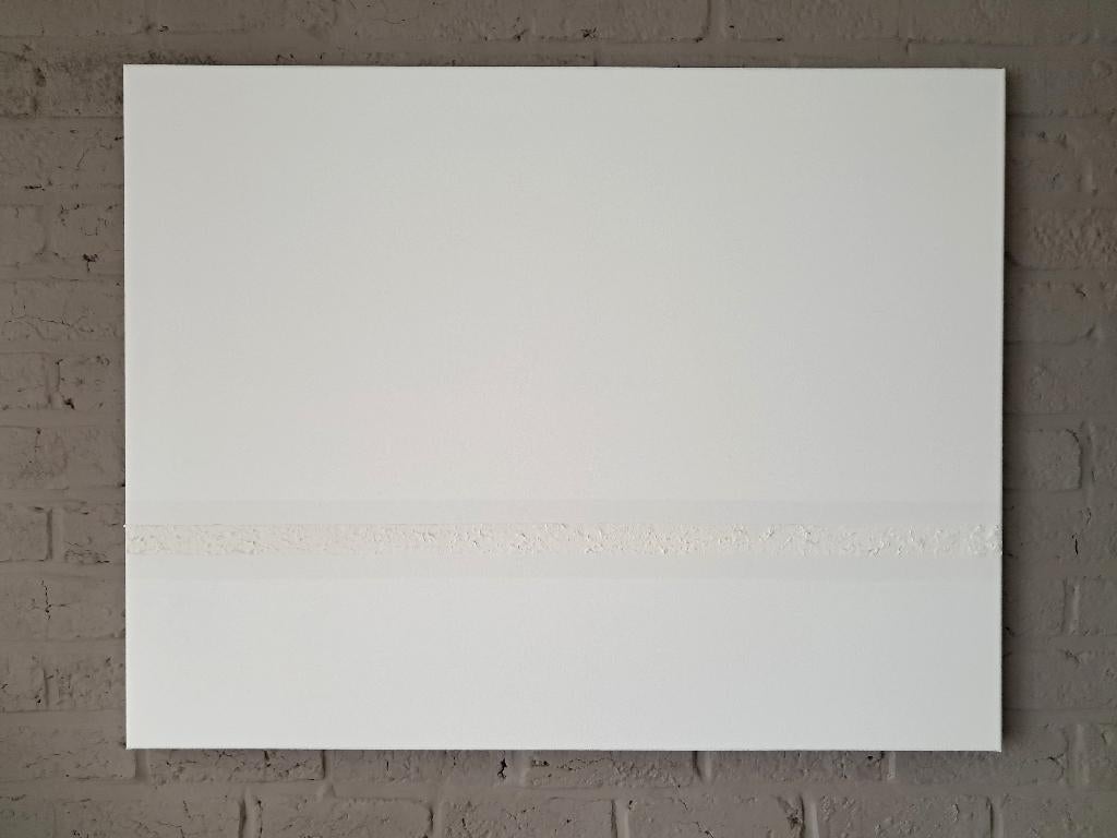 Abstract Modern Acryl canvas 70*90cm - wit, Ophalen