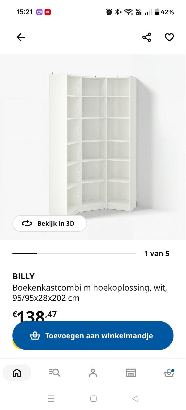 7 Billy boekenkasten, Huis en Inrichting, Ophalen of Verzenden
