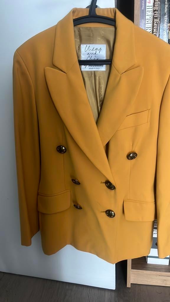 Moshino blazer, Geel, Jasje, Gedragen, Ophalen