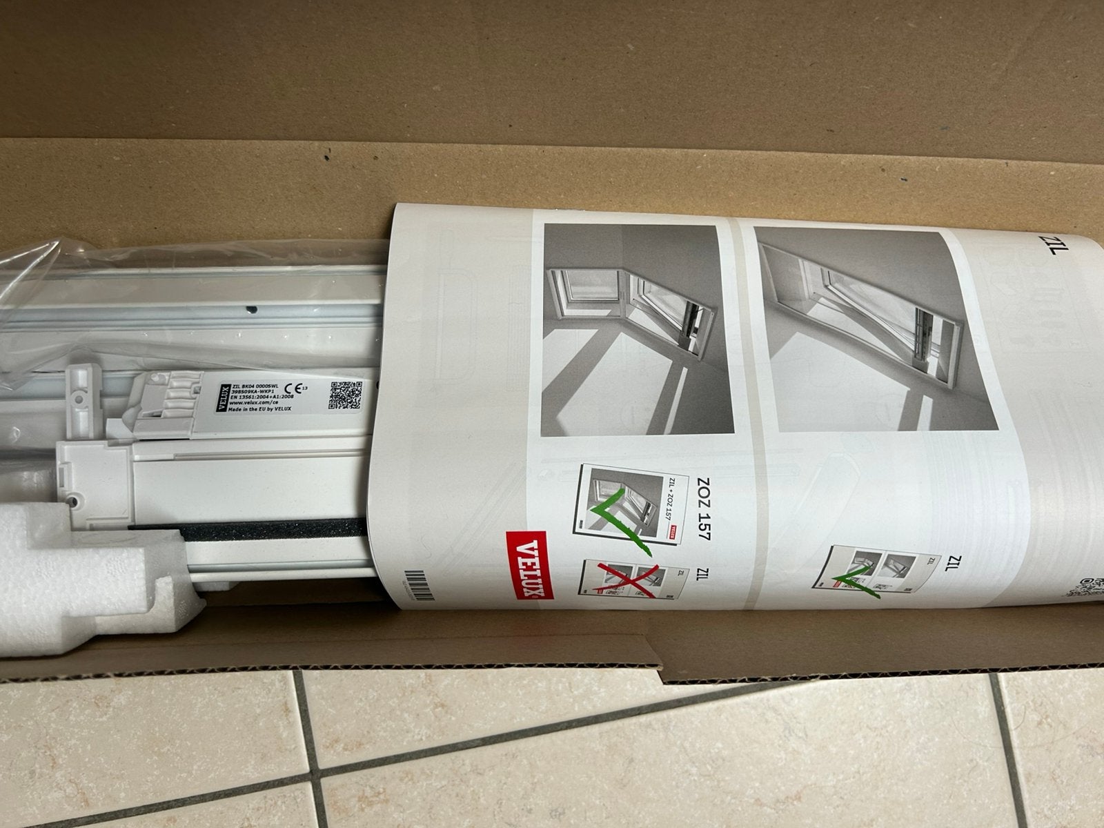 Velux muggenraam ZIL BK04 0000SWL, Ophalen, Kunststof, Minder dan 80 cm, Hordeur