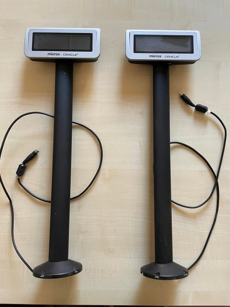 2x Oracle Micros Customer Pole Display – Kassadisplay, Ophalen
