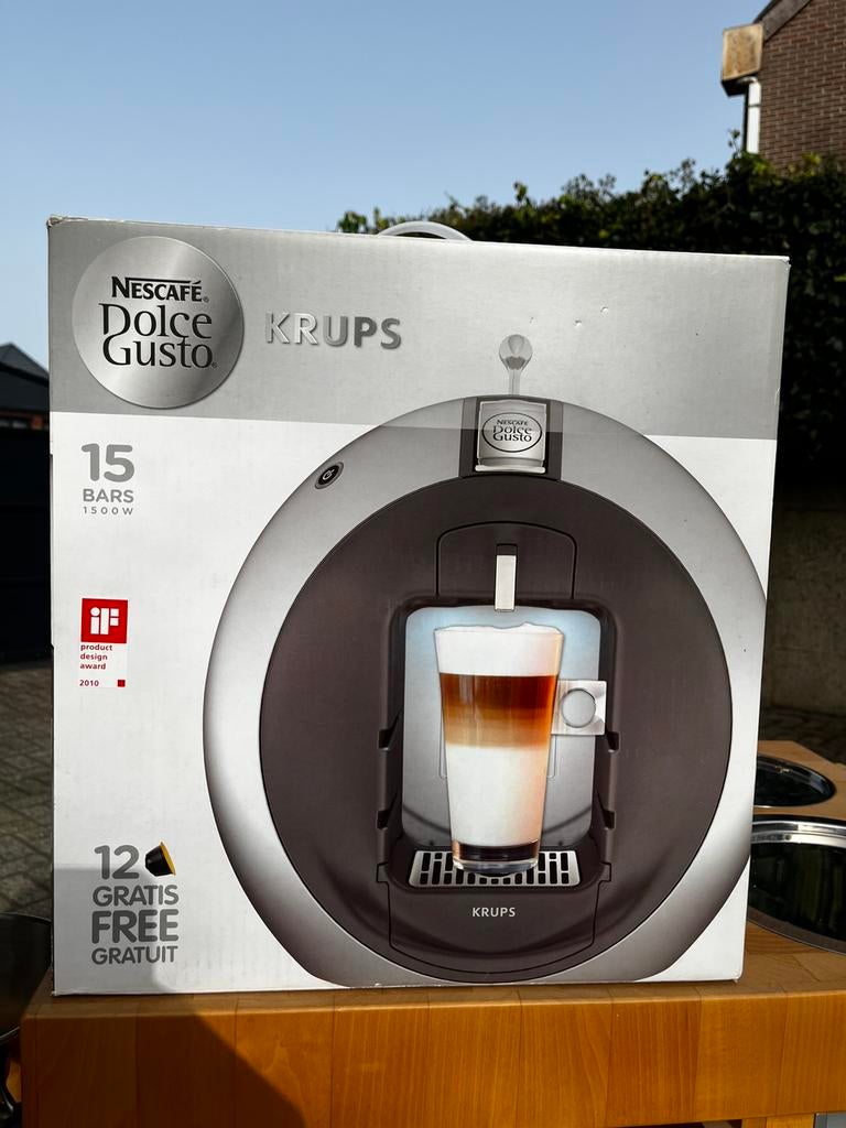 Gloednieuwe Krups Nescafé Dolce Gusto Circolo (KP5000), Ophalen, Nieuw, Koffiemachine, Koffiepads en cups