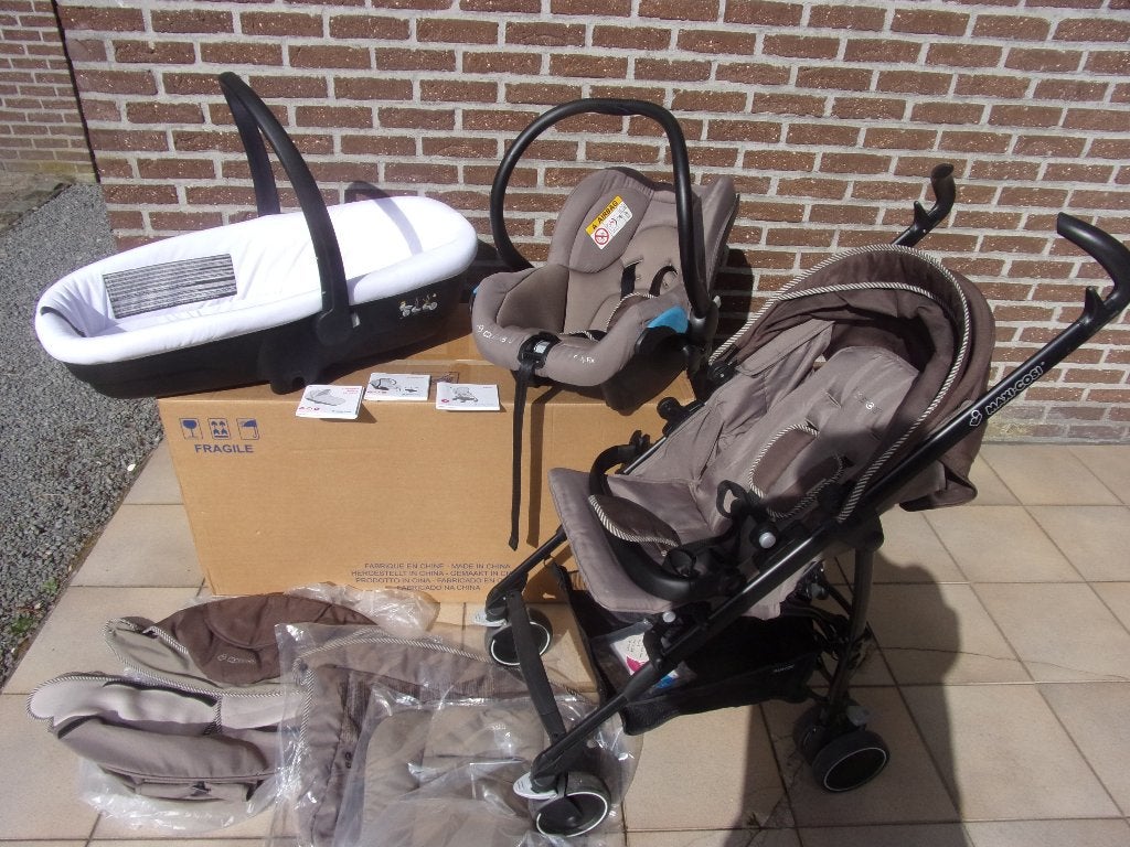 MAXI-COSI MAIA TRIO EARTHBROWN (3 in 1), Ophalen, Zo goed als nieuw, Kinderwagen, Maxi-Cosi