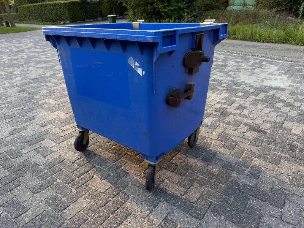 Kunststof rolcontainer 1100 liter Direct leverbaar container, Niet ingevuld, Kunststof, Gebruikt, Niet ingevuld
