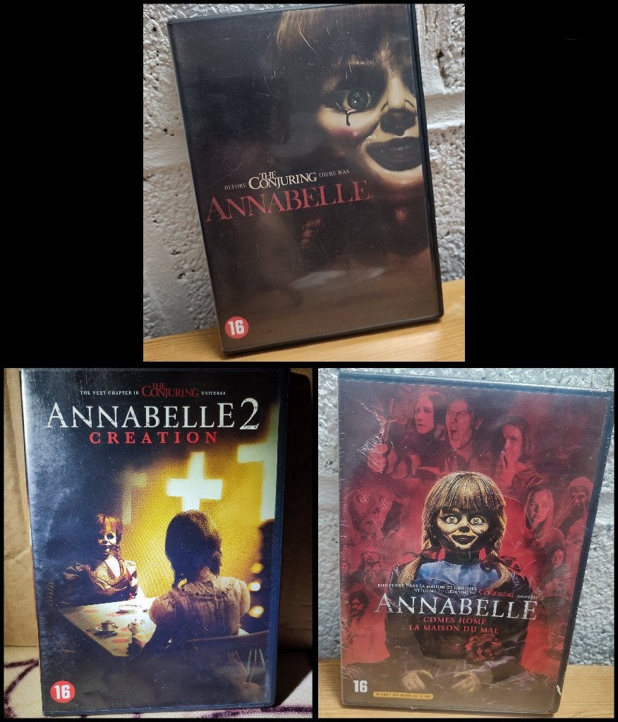 ANNABELLE - Pack dvd Trilogie (Conjuring Univers), Cd's en Dvd's, Dvd's | Horror, Ophalen of Verzenden, Gebruikt, Bovennatuurlijk