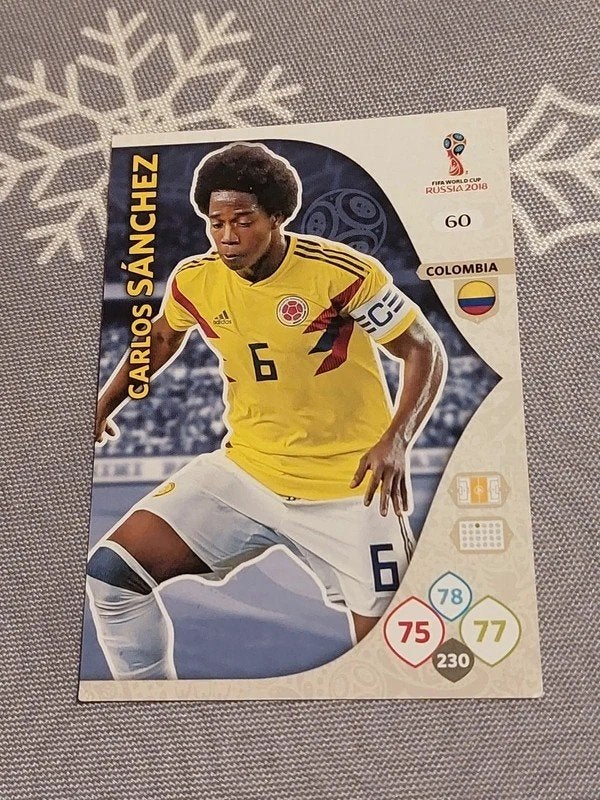 Panini / Voetbalkaart : Carlos Sanchez / Colombia / WK 2018, Collections, Enlèvement ou Envoi, Comme neuf, Cartes de joueur
