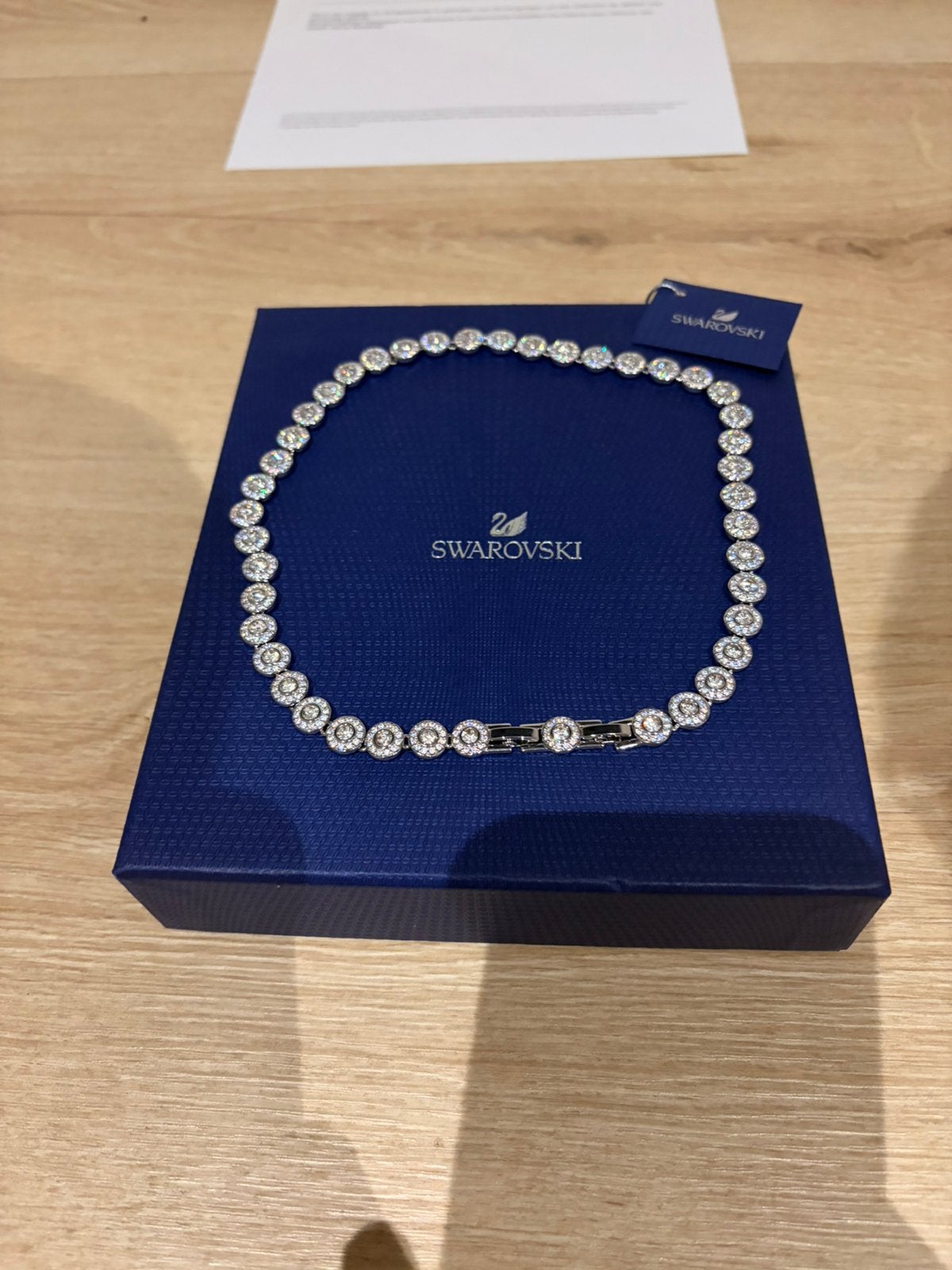 Swarovski ketting, Handtassen en Accessoires, Ophalen of Verzenden, Zo goed als nieuw
