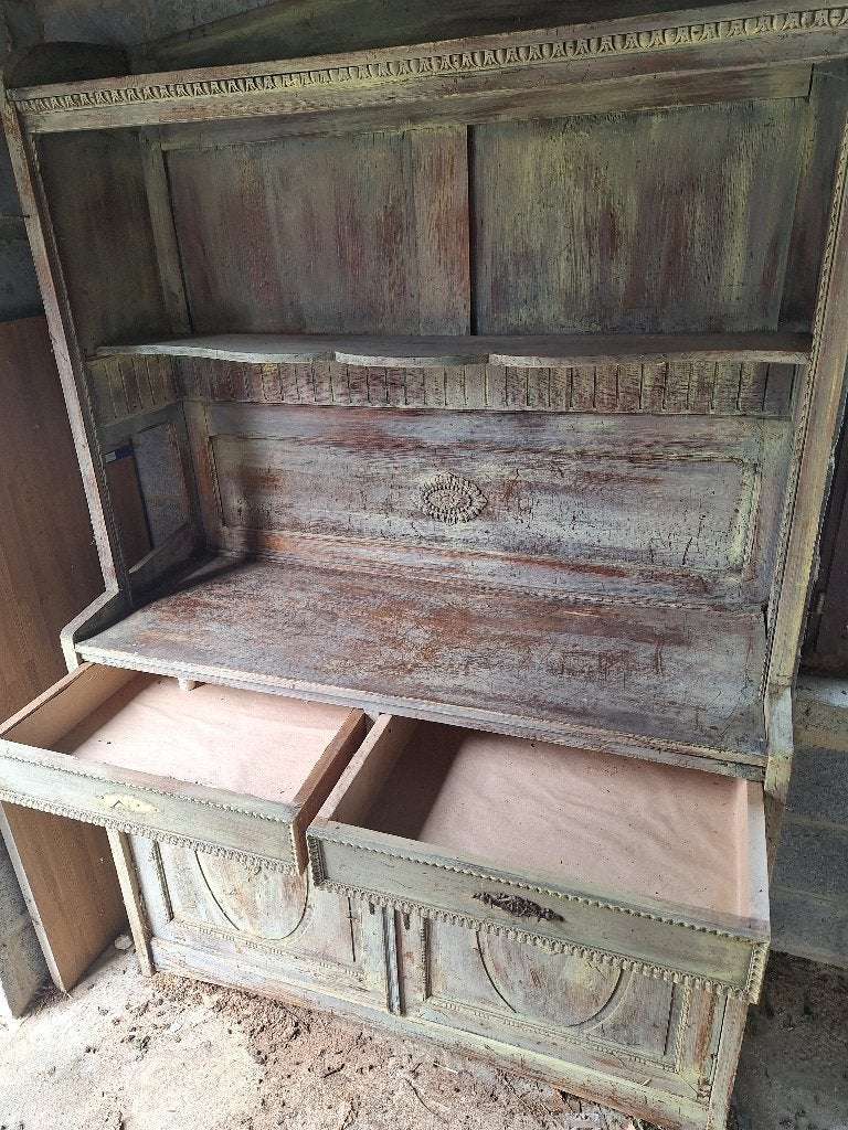 Grand buffet en bois avec étagères, Maison & Meubles, Avec tiroir(s), 25 à 50 cm, 100 à 150 cm, Utilisé