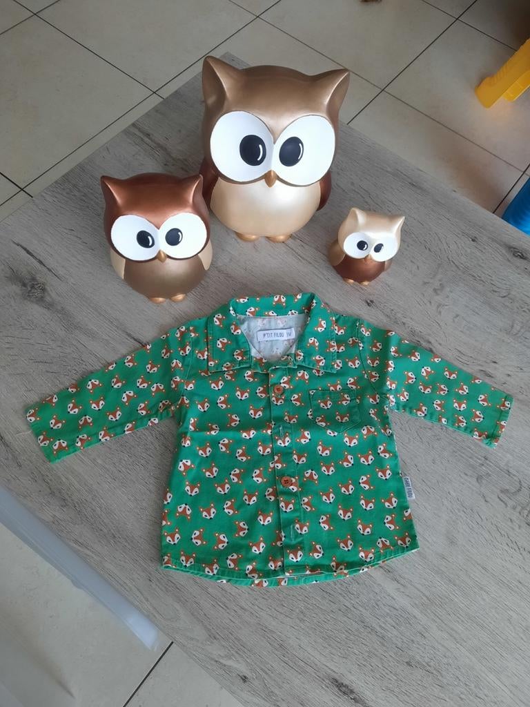 Chemise à manches longues P'Tit Filou taille 62/3 mois, Enlèvement ou Envoi