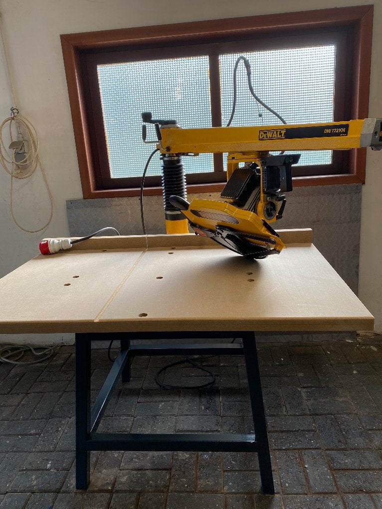 DEWALT Radiaalzaag DW722 KN, Doe-het-zelf en Bouw, Ophalen, De Walt, 70 mm of meer, Zo goed als nieuw