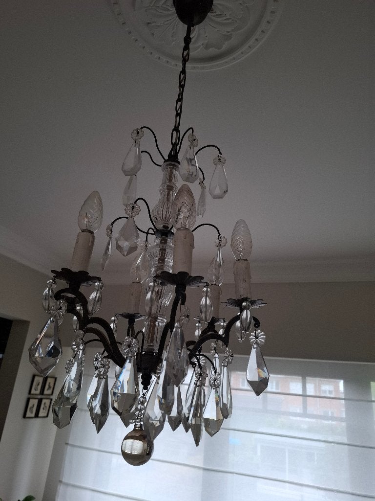Franse kroonluchter , luster, Ophalen of Verzenden, Gebruikt